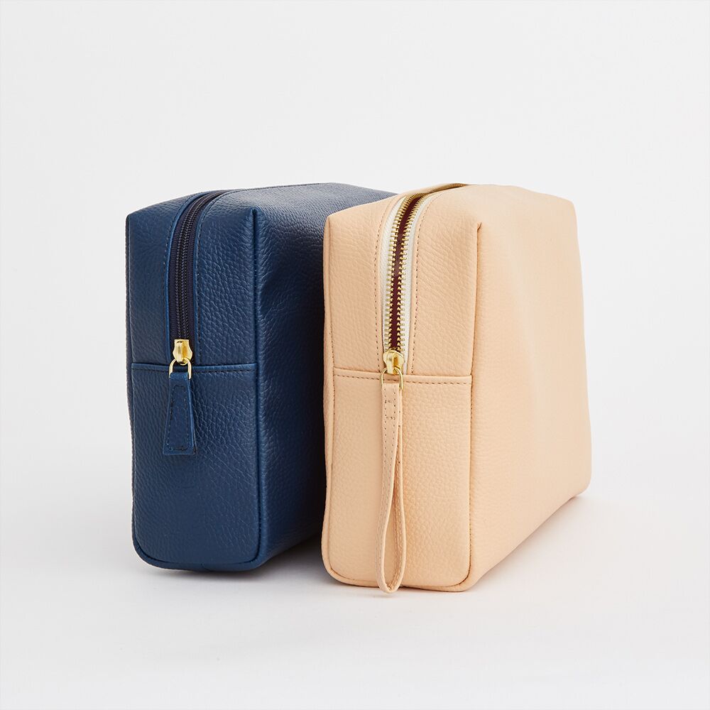 sac de lavage personnalisé en cuir végétalien sac de lavage personnalisé en cuir végétalien