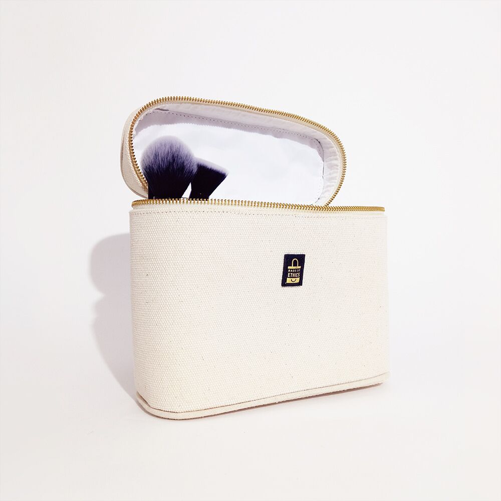 vanity case en toile naturelle épaisse vanity case en toile naturelle épaisse