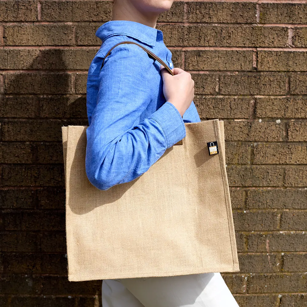 Jute Tote Bag with Bottle Pockets for Wholesale Jute Tote Bag with Bottle Pockets for Wholesale