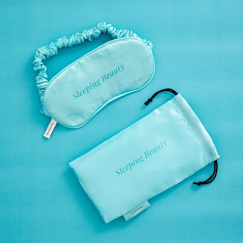 Masque pour les yeux en satin de coton haut de gamme en gros Masque pour les yeux en satin de coton haut de gamme en gros